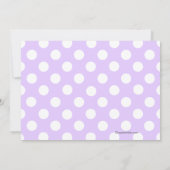 Uitnodiging van de Birthday Party van Lavender & W (Achterkant)