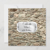 Uitnodiging van de Birthday Party van Stone (Voorkant)