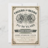 uitnodiging van de Birthday Party voor Cheers & B (Voorkant)