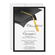 Uitnodiging van de Black Afstudeerder Pet Gradupar