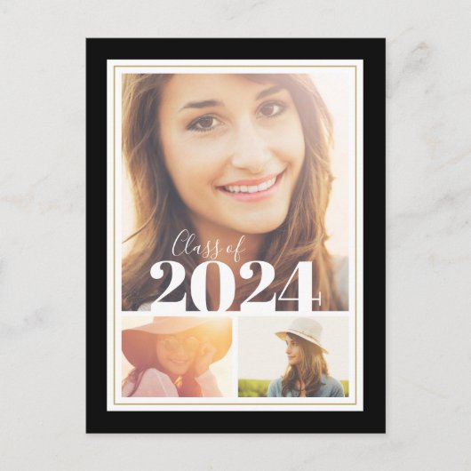 Uitnodiging van de Black and Gold 3-fotograaf (Voorkant)