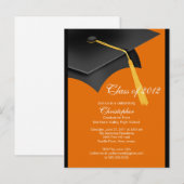 Uitnodiging van de Black Oranje Afstudeerder Pet G (Voorkant / Achterkant)