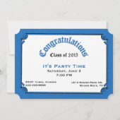 Uitnodiging van de blauwe diplomatie (Voorkant)