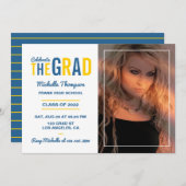 Uitnodiging van de Blauwe en Gouden Partij (Voorkant / Achterkant)