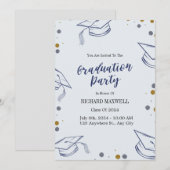 Uitnodiging van de Blauwe en Gouden Partij (Voorkant / Achterkant)