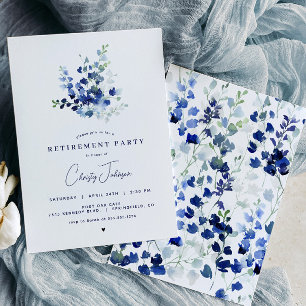 Uitnodiging van de blauwe Floral Partij voor Pensi