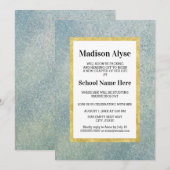 Uitnodiging van de Blauwe/Groene Goud en de Witte  (Voorkant / Achterkant)