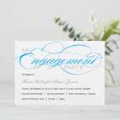 Uitnodiging van de blauwe partij van de de Engagem (Staand voorkant)