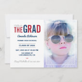 Uitnodiging van de blauwe, Rode en Zilveren GraduP (Voorkant)