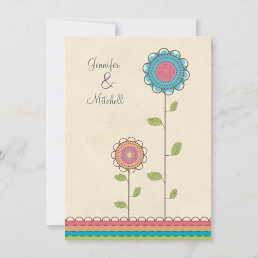 Uitnodiging van de Bloemen van de Partij van het (Voorkant)