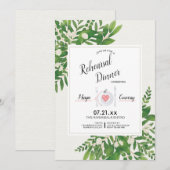 Uitnodiging van de Bloemen van de waterverf de (Voorkant / Achterkant)