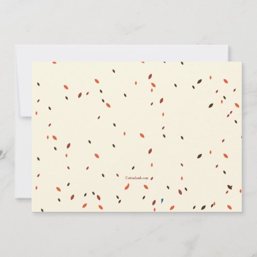 Uitnodiging van de Blokpartij van de herfst (Achterkant)