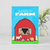 Uitnodiging van de boerderij (Staand voorkant)