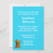 Uitnodiging van de boerderij (Achterkant)