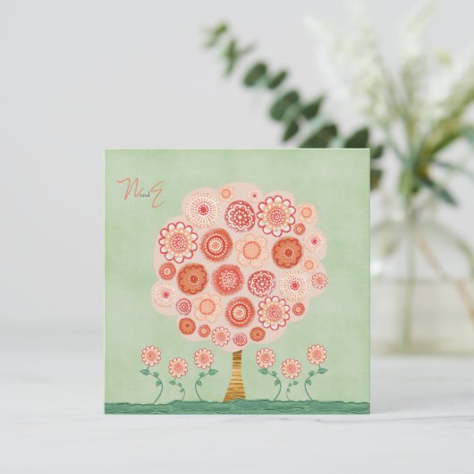 Uitnodiging van de Boom van de Mandarijn van het (Staand voorkant)