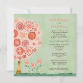 Uitnodiging van de Boom van de Mandarijn van het (Achterkant)