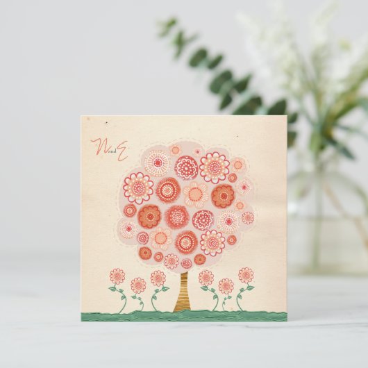 Uitnodiging van de Boom van de Mandarijn van het (Staand voorkant)