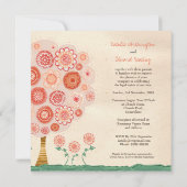 Uitnodiging van de Boom van de Mandarijn van het (Achterkant)