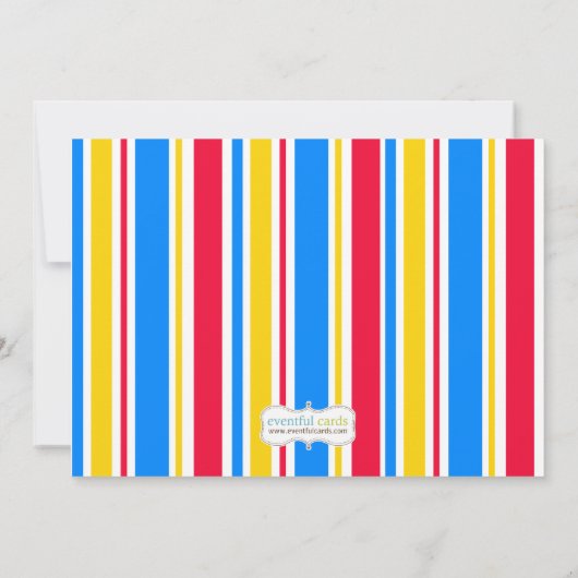 Uitnodiging van de Bounce House Birthday Party (Achterkant)