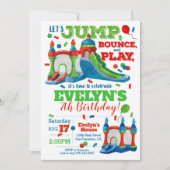 Uitnodiging van de Bounce House Birthday Party (Voorkant)