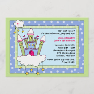 Uitnodiging van de Bounce House Birthday Party