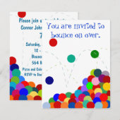 Uitnodiging van de Bouncerende Partij (Voorkant / Achterkant)