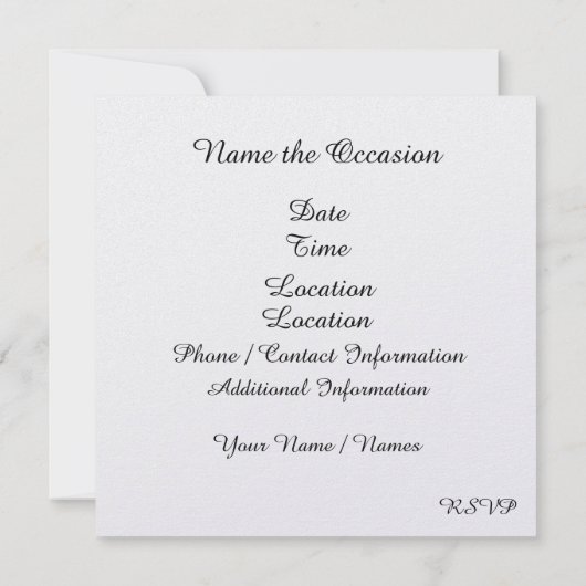 Uitnodiging van de brandweer van Elegant (Achterkant)