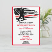 Uitnodiging van de brandweerpartij (Staand voorkant)