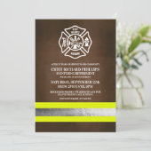 Uitnodiging van de brandweerpartij (Staand voorkant)