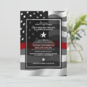 Uitnodiging van de brandweerpartij (Staand voorkant)