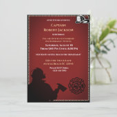 Uitnodiging van de brandweerpartij (Staand voorkant)