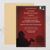 Uitnodiging van de brandweerpartij (Voorkant / Achterkant)