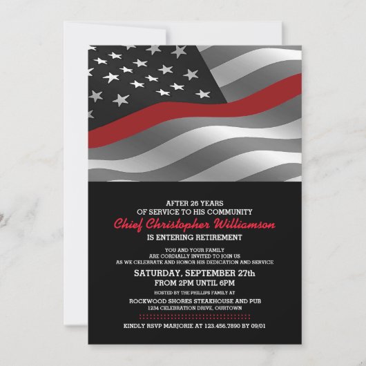 Uitnodiging van de brandweerpartij (Voorkant)