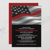 Uitnodiging van de brandweerpartij (Voorkant / Achterkant)