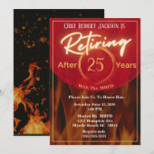 Uitnodiging van de brandweerpartij (Voorkant / Achterkant)