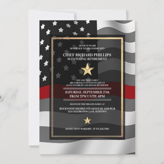 Uitnodiging van de brandweerpartij (Voorkant)