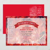 Uitnodiging van de brandweerpartij (Voorkant / Achterkant)