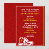 Uitnodiging van de brandweerpartij (Voorkant / Achterkant)