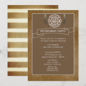 Uitnodiging van de brandweerpartij (Voorkant / Achterkant)