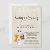 Uitnodiging van de Brewing Couple om Baby shower t (Voorkant)