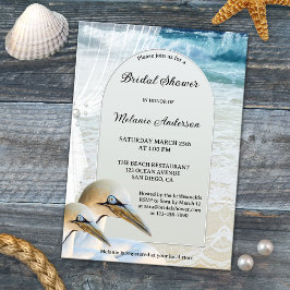 Uitnodiging van de Bridal van de Beach van Gannets