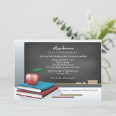 Uitnodiging van de Bridal van de leraar (Staand voorkant)