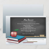 Uitnodiging van de Bridal van de leraar (Voorkant / Achterkant)