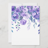 Uitnodiging van de Bridal van de Lovely Flowers (Achterkant)