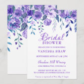 Uitnodiging van de Bridal van de Lovely Flowers (Voorkant / Achterkant)