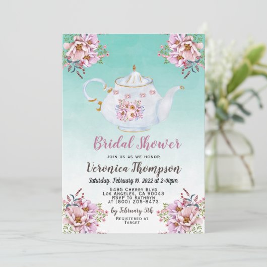 Uitnodiging van de Bridal van de Partij van de Hog (Staand voorkant)