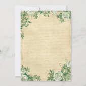  uitnodiging van de Bridal van de Tea Partij (Achterkant)