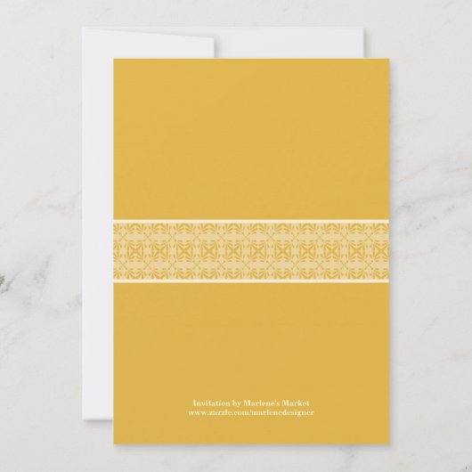 Uitnodiging van de Bridal van de westerne Couple (Achterkant)