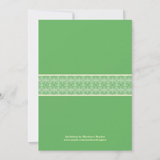 Uitnodiging van de Bridal van de westerne Couple (Achterkant)