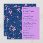  uitnodiging van de Bridal van Kleine Bloemen (Voorkant / Achterkant)